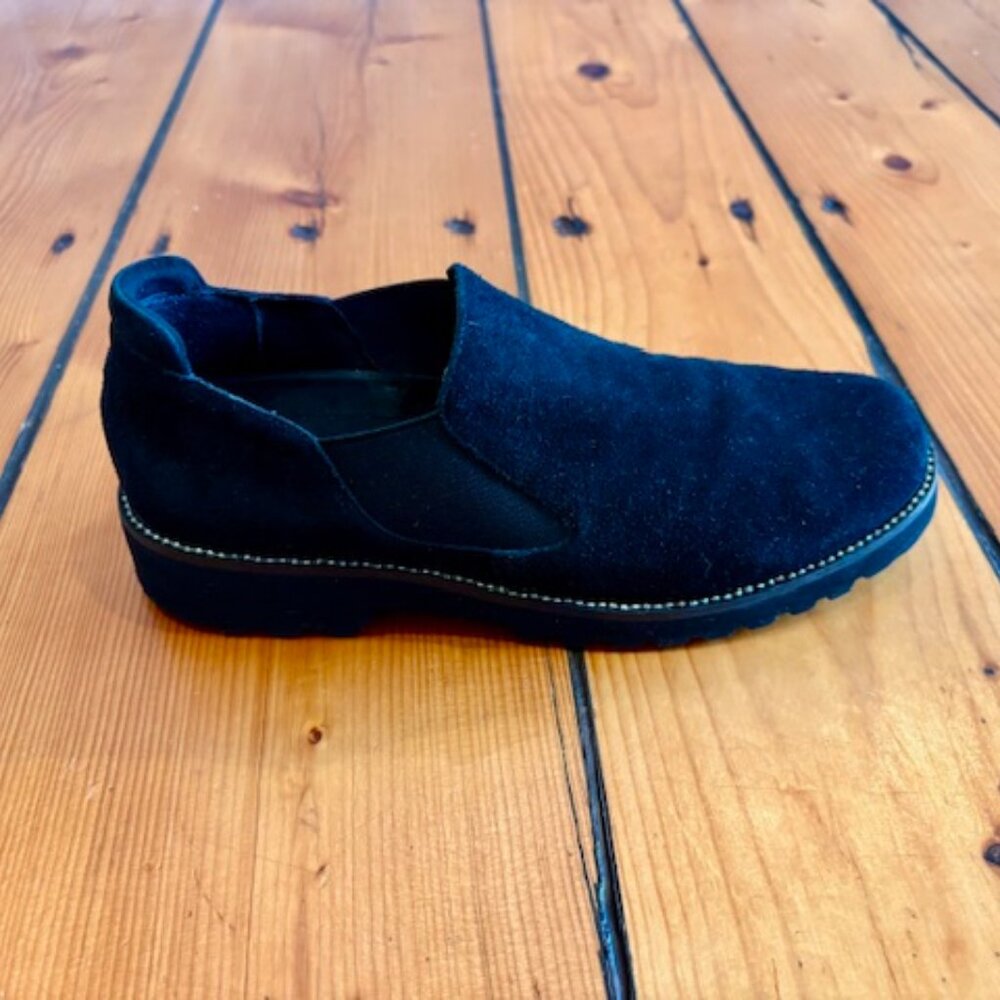 Women's VANELi Zivana weatherproof black suede loafers, size 7 - Picture 5 of 9